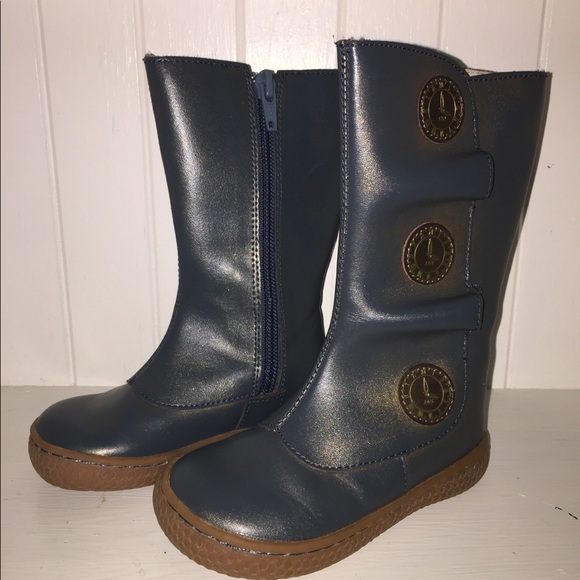 Livie and Luca girls size 4c leather boots - Picture 3 of 6
